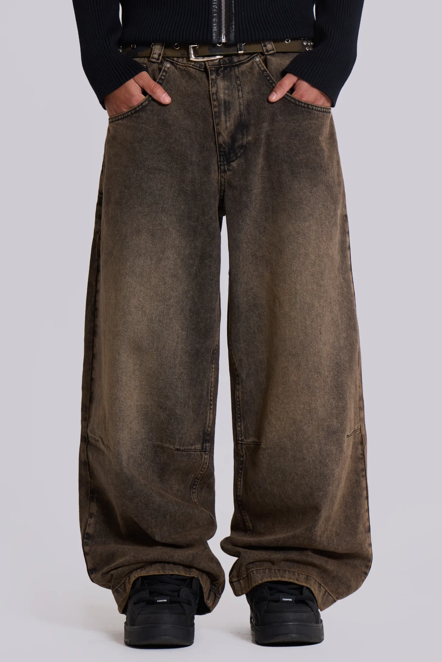 Acid Brown Colossus Jeans-Jaded London Store