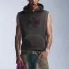 Anti Sleeveless Hoodie-Jaded London Clearance