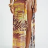 Aphrodite Wrap Around Mesh Maxi Skirt-Jaded London Hot