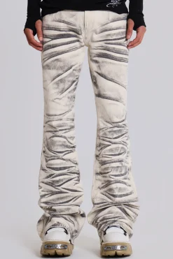 Arctic White Drift Jeans-Jaded London Cheap