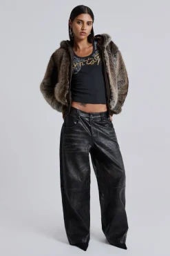 Ash Faux Leather Colossus Trousers-Jaded London Shop