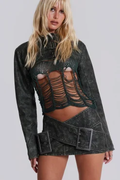Assassin Micro Mini Skirt-Jaded London Flash Sale