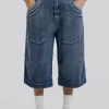 Axle Acid Wash Denim Jorts-Jaded London Best