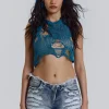 Azure Hooded Knit-Jaded London New