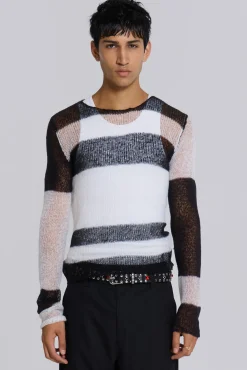 Band Knitted Jumper-Jaded London New