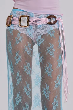 Beaded Shell Woven Belt-Jaded London Sale