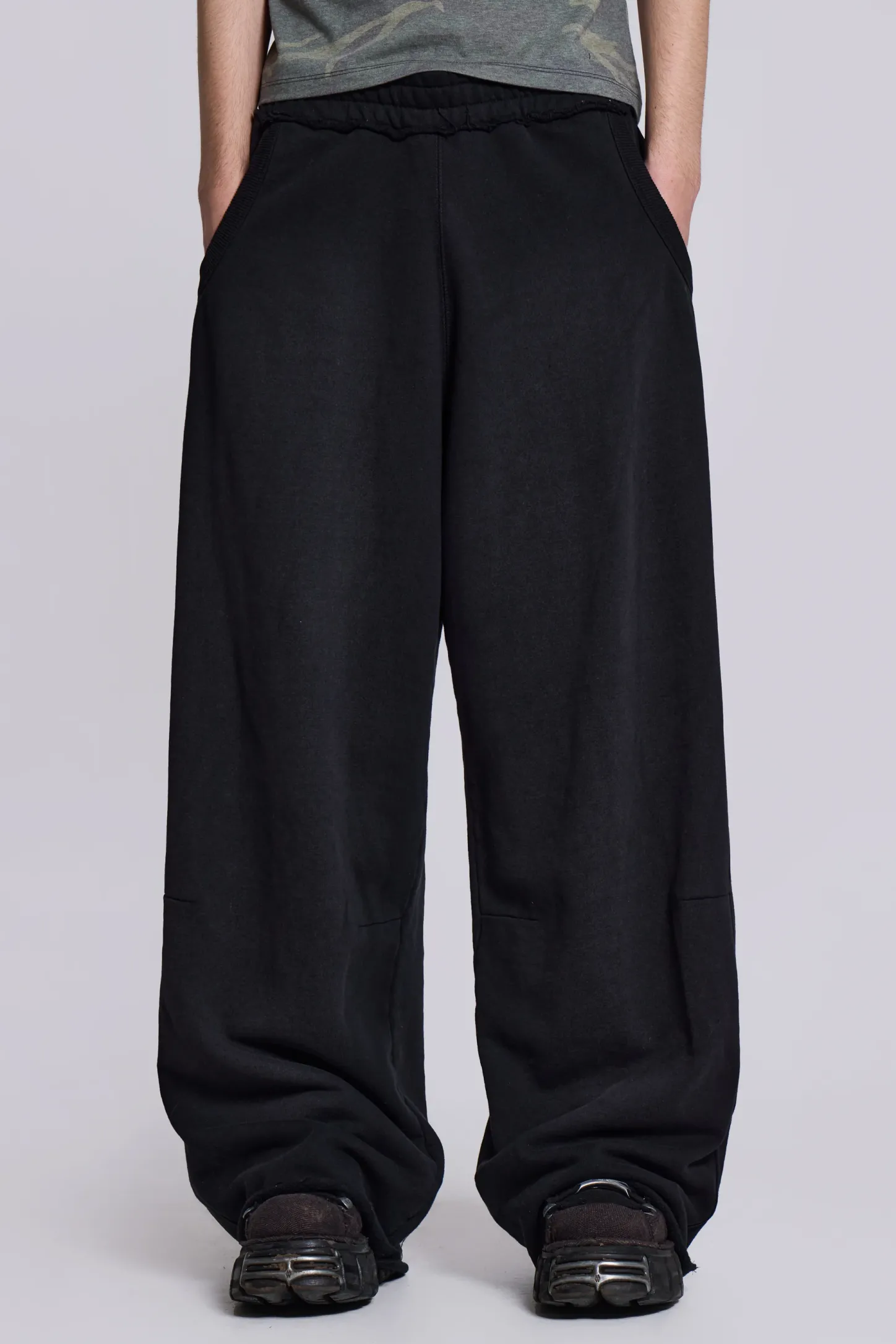 Black Baggy Monster Joggers-Jaded London Cheap