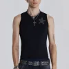 Black Cosmo Vest-Jaded London Cheap