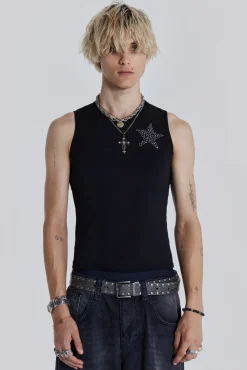 Black Cosmo Vest-Jaded London Cheap