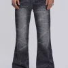 Black Crease Blaze Jeans-Jaded London Clearance