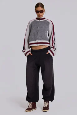 Black Cuffed Baggy Monster Joggers-Jaded London Hot