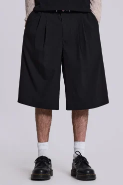 Black Goliath Tailored Shorts-Jaded London Store
