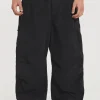 Black Parachute Cargo Pants-Jaded London Discount