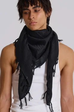Black Pierce Scarf-Jaded London Cheap