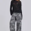 Black Stray Knit-Jaded London Cheap
