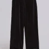 Black Velour Baggy Monster Jogger-Jaded London Clearance