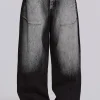 Black White Wash XL Colossus Jeans-Jaded London Online