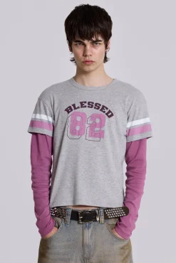 Blessed Double Layer Tee-Jaded London Cheap