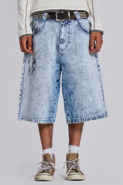 Blue Decal Jorts-Jaded London Hot