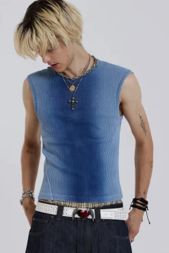 Blue Glare Tank-Jaded London Store