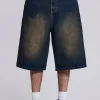 Bronx Jumbo Fit Denim Jorts-Jaded London Store