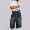 Bronx Jumbo Fit Denim Jorts-Jaded London Store