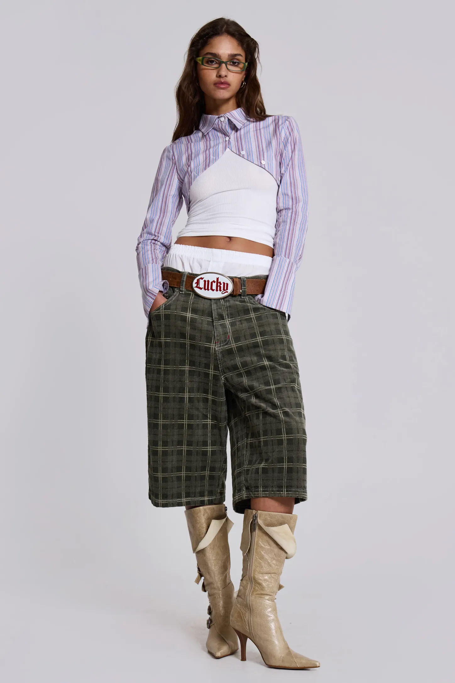 Brooklyn Cord Jumbo Jorts-Jaded London Fashion