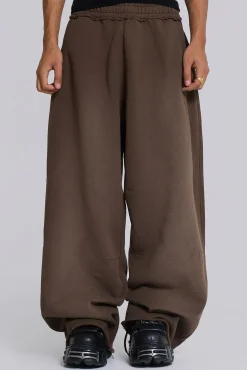 Brown Baggy Monster Joggers-Jaded London Sale