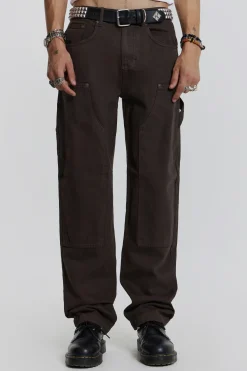 Brown Carpenter Jeans In Skate Fit-Jaded London Online