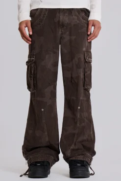 Brown Trooper Cargo Pants-Jaded London Cheap