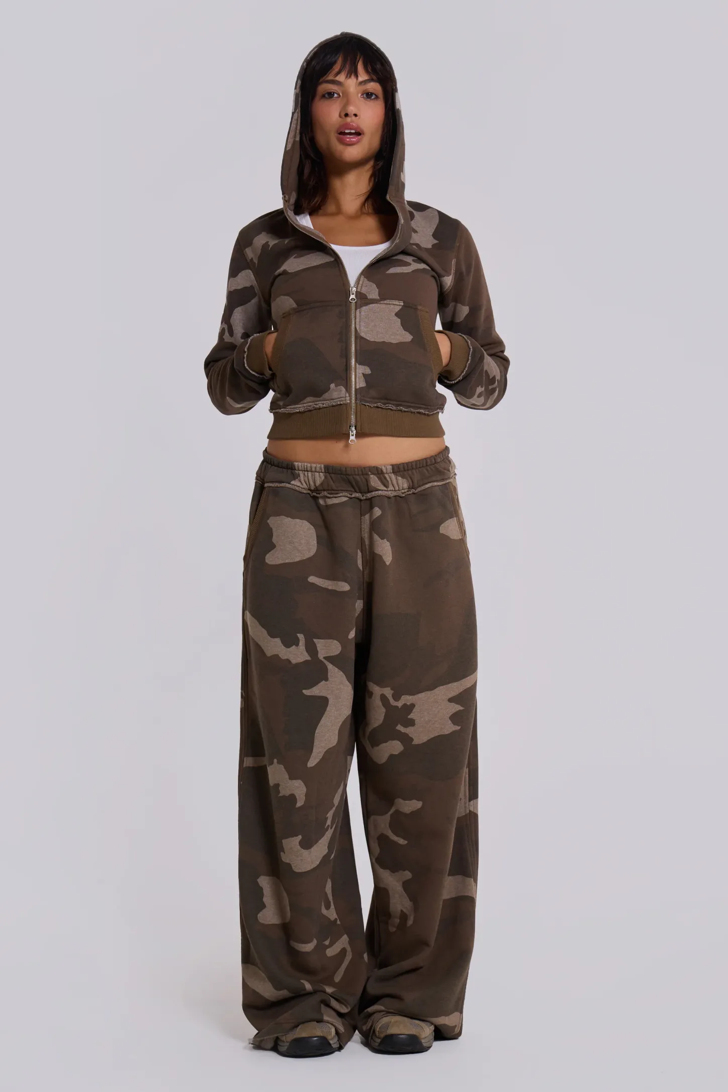 Camo Baggy Monster Joggers-Jaded London Clearance