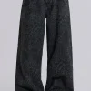 Charcoal Leopard Fade Colossus Jeans-Jaded London Sale