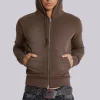 Chocolate Brown Mini Monster Hoodie-Jaded London Best