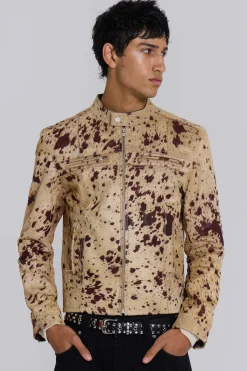 Cowhide Real Leather Piston Jacket-Jaded London Hot