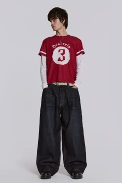 Creased Indigo XL Colossus Jeans-Jaded London Sale