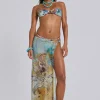 Daria Mesh Maxi Sarong Skirt With Beaded Trim-Jaded London Discount