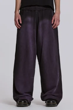 Deep Purple Fade Baggy Monster Joggers-Jaded London Store