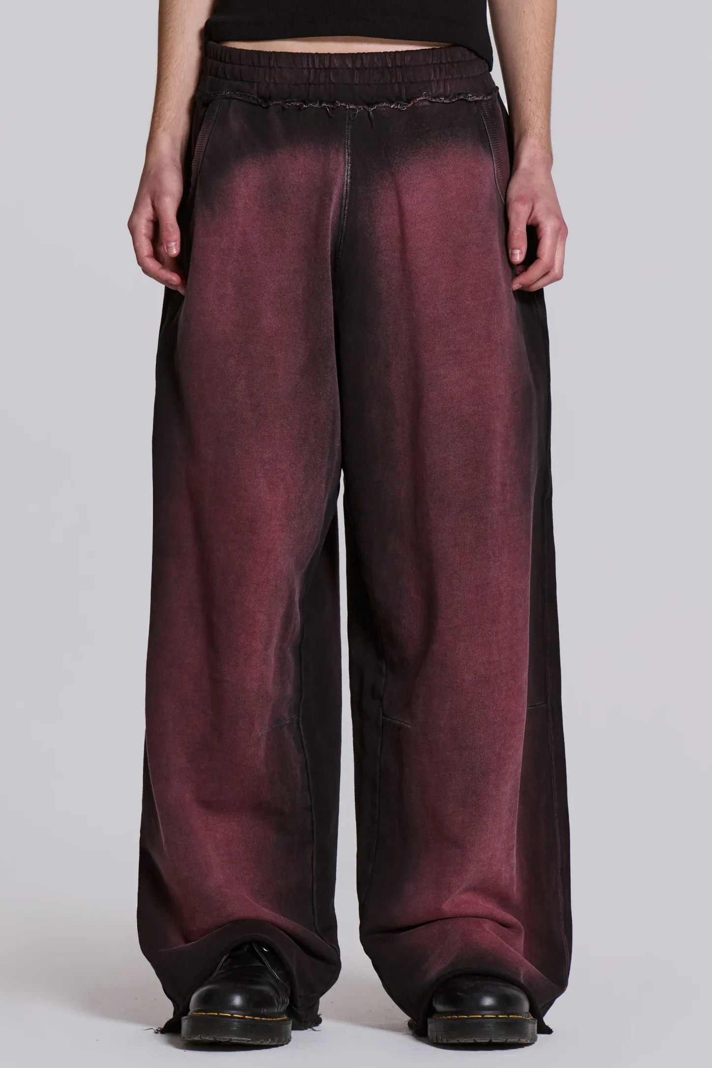 Deep Red Fade Baggy Monster Joggers-Jaded London Discount
