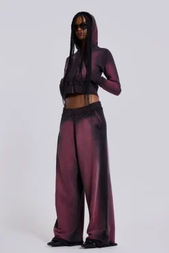 Deep Red Fade Baggy Monster Joggers-Jaded London Best
