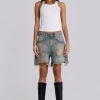 Dirty Bleach Revenge Jorts-Jaded London Hot