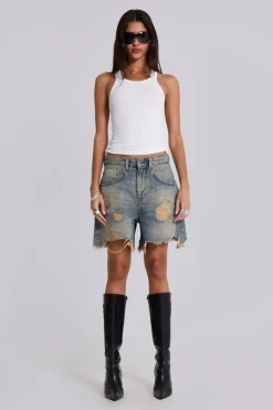 Dirty Bleach Revenge Jorts-Jaded London Hot