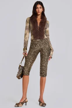 Dirty Cash Sequin Capris-Jaded London Online
