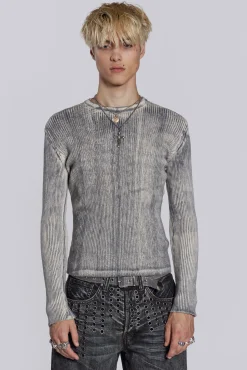 Dirty White Scrape Knit-Jaded London Flash Sale