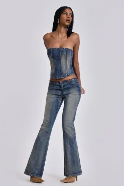 Elia Slim Fit Bootcut Jeans-Jaded London Cheap