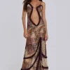 Fatale Maxi Dress in Sunrose-Jaded London Discount
