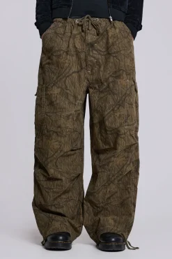 Forest Camo Parachute Pants-Jaded London Flash Sale