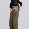 Forest Camo Parachute Pants-Jaded London Outlet