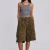 Forest Camo Parachute Shorts-Jaded London Shop
