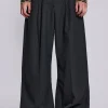 Goliath Charcoal Suit Pants-Jaded London Clearance