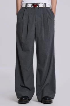Goliath Grey Suit Pants-Jaded London Store